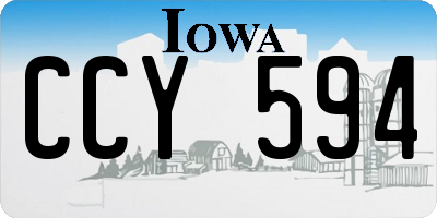 IA license plate CCY594