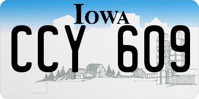 IA license plate CCY609