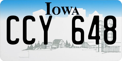 IA license plate CCY648