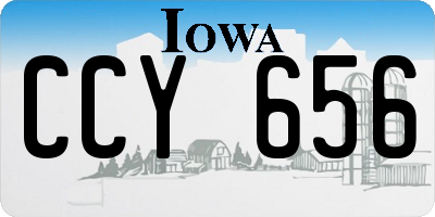 IA license plate CCY656