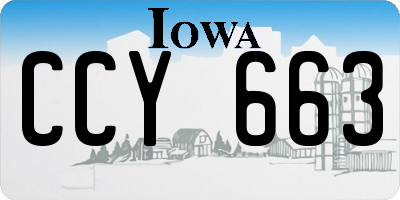 IA license plate CCY663