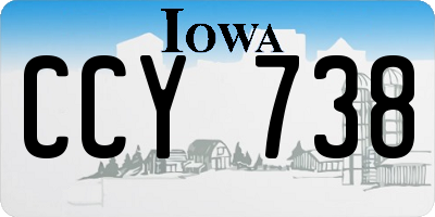 IA license plate CCY738