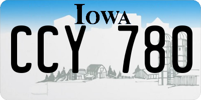 IA license plate CCY780