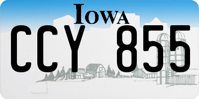 IA license plate CCY855