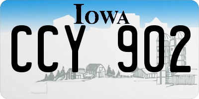 IA license plate CCY902