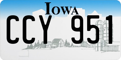 IA license plate CCY951