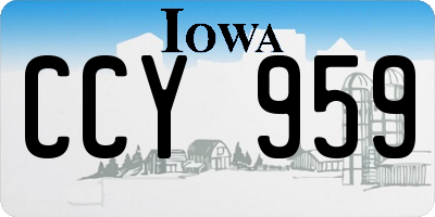 IA license plate CCY959