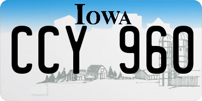IA license plate CCY960