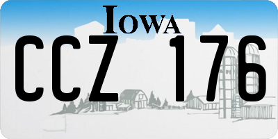 IA license plate CCZ176