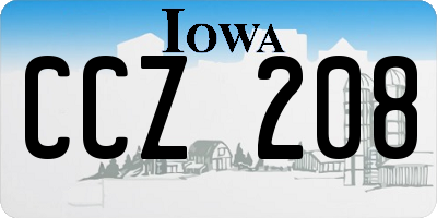 IA license plate CCZ208
