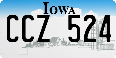 IA license plate CCZ524