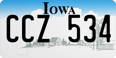 IA license plate CCZ534