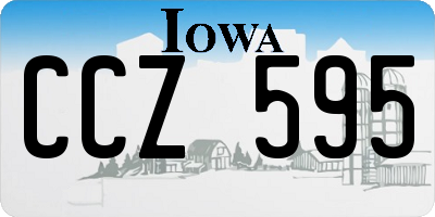 IA license plate CCZ595