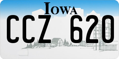 IA license plate CCZ620