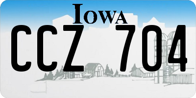 IA license plate CCZ704