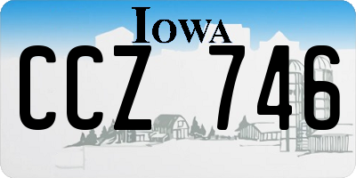 IA license plate CCZ746