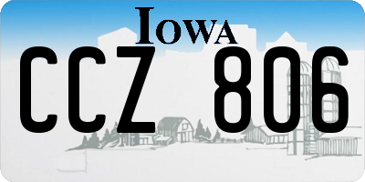 IA license plate CCZ806