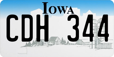 IA license plate CDH344