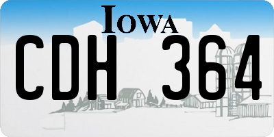 IA license plate CDH364