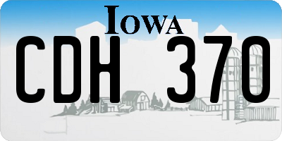IA license plate CDH370