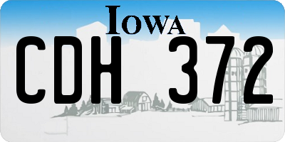 IA license plate CDH372