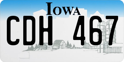 IA license plate CDH467