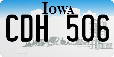 IA license plate CDH506