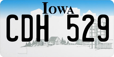 IA license plate CDH529