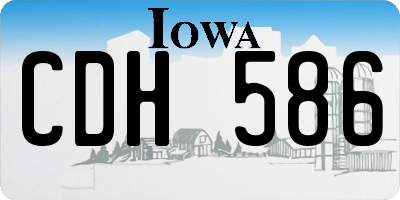 IA license plate CDH586