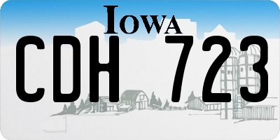 IA license plate CDH723