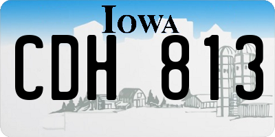 IA license plate CDH813