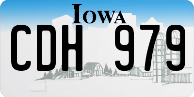 IA license plate CDH979