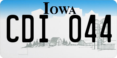 IA license plate CDI044