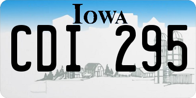 IA license plate CDI295