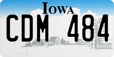 IA license plate CDM484