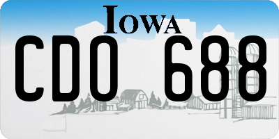 IA license plate CDO688