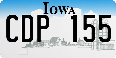 IA license plate CDP155