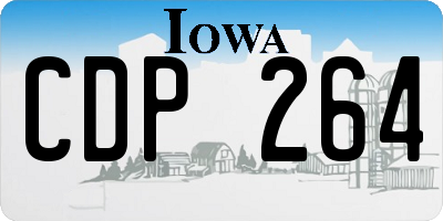 IA license plate CDP264
