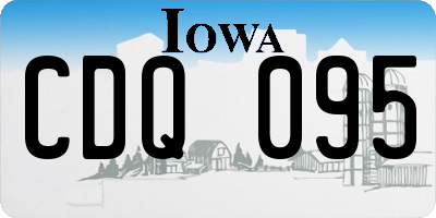 IA license plate CDQ095