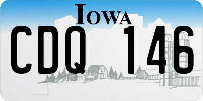 IA license plate CDQ146