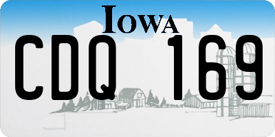 IA license plate CDQ169