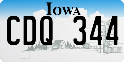 IA license plate CDQ344