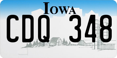 IA license plate CDQ348