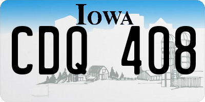 IA license plate CDQ408