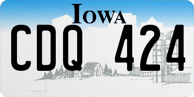 IA license plate CDQ424