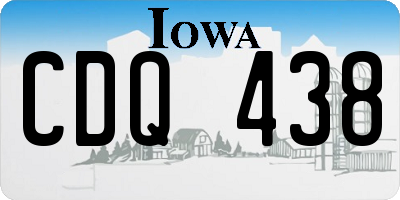 IA license plate CDQ438