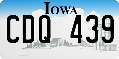 IA license plate CDQ439