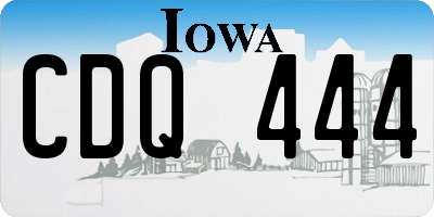 IA license plate CDQ444