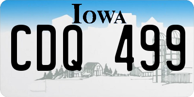 IA license plate CDQ499