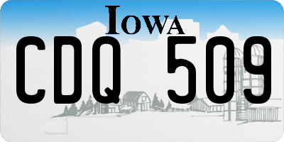 IA license plate CDQ509